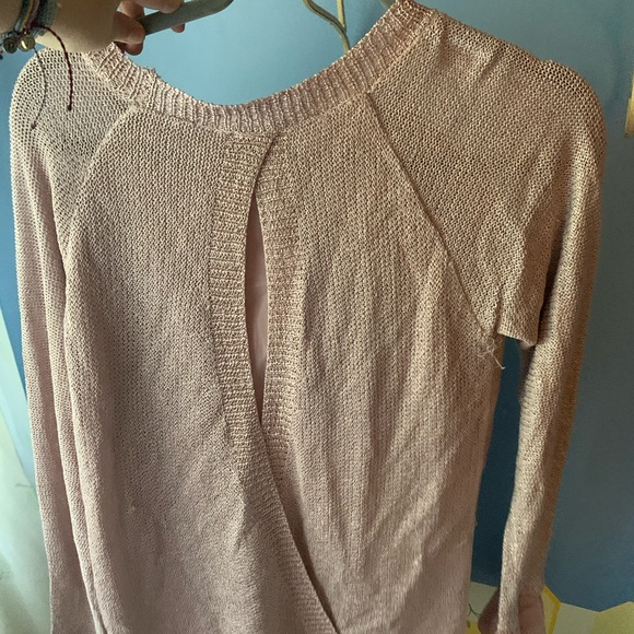 pink cable knit sweater - Picture 2 of 4
